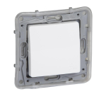 Push-button Niloe - NO-NC - 1-gang IP44 -6 A -250 V -automatic terminals -white