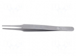 Tweezers | 125mm | Blades: narrowed | Blade tip shape: flat,rounded