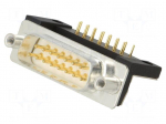 Connector: D-Sub | PIN: 15 | socket | male | THT | Plating: gold-plated