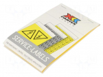 Safety sign | self-adhesive folie | W: 53mm | H: 77mm | yellow