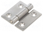 Hinge | Width: 50mm | stainless steel | H: 50mm