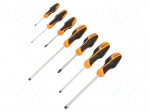 Screwdriver: universal-set | Pozidriv&reg;,slot | BETAGRIP | 7pcs.