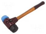 Hammer | paving | 325mm | W: 115mm | 640g | 40mm | round | wood | SIMPLEX
