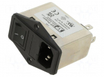 Connector: AC supply | socket | male | power supply | Inom: 1A | 250VAC