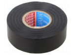 Tape: electrical insulating | W: 25mm | L: 25m | Thk: 0.15mm | black