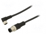 Cable: for sensors/automation | M12,M8 | PIN: 3 | 1m | plug | 60VDC | 3A