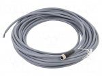 Cable: for sensors/automation | M8 | PIN: 3 | straight | 10m | plug | 3A