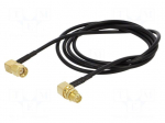 Cable | 1m | RP-SMA male,RP-SMA female | black | angled | 50&Omega;