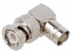 Adapter | BNC male,BNC female | Insulation: PTFE | 50&Omega; | brass | 4GHz