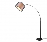 Trio-Lighting Burton  curve E27 matt black stāvlampa