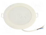 Lamp: LED downlight | 8W | 230VAC | white cold | 110&deg; | 6500K | CRImin: 80