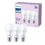 PHILIPS LED 100W A67 E27 Auksti balta 4000K matēta 3 gab spuldze 8719514451339 929002306993