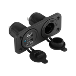 Auto- ja mootorrattatooted, elektroonika, navigatsioon, CB raadio // Auto elektroonikakomponendid : Installatsioonikaablid : Kaitsealused : &Uuml;hendused // Ładowarka samochodowa 2xUSB 3100 mA + gniazdo zapalniczki do montażu