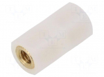 Insulating sleeve | Int.thread: M6 | L: 25mm | UL94V-2 | polyamide