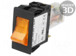 Circuit breaker | 8A | Poles: 1 | SNAP-IN | TA45 2P | Leads: connectors