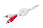 Koaksiaalv&otilde;rgud // HDMI, DVI, AUDIO &uuml;henduskaablid ja tarvikud // Kabel Jack 3,5 - 2 RCA zwijany 0,8m