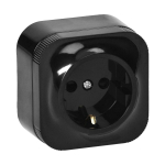 Uued tooted // Gniazdo pojedyncze ToDo 2P+Z Schuko IP20,czarny, 10 szt.