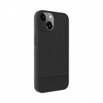 Back panel cover iLike Apple iPhone 14 Plastic Leather Back Cover Black