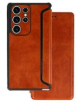 Book case iLike Samsung GALAXY A14 5G RAZOR LEATHER BOOK HOLSTER Brown