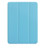 Book case iLike iPad 10.2 Tri-Fold Eco-Leather Stand Case Sky Blue