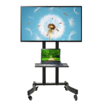 TV ja kodukino // Kinnitused ja alused // Stand w&oacute;zek do TV Maclean, profesjonalny, na k&oacute;łkach, max 32-65", max 40kg, MC-739