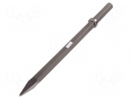 Pointed chisel | for concrete | L: 500mm | Socket size: 32&divide;152mm