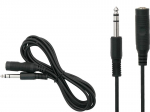 Koaksiaalv&otilde;rgud // HDMI, DVI, AUDIO &uuml;henduskaablid ja tarvikud // 3837#                Przedłużacz jack 6,3mm 3m prosty