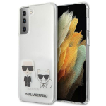 Back panel cover Karl Lagerfeld  Karl Lagerfeld Karl&Choupette Case for Samsung Galaxy S21+ - Transparent
