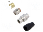 Connector: circular | push-pull | plug | PIN: 6 | 1A | HR25 | gold-plated