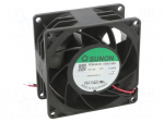 Fan: DC | axial | 12VDC | 80x80x38mm | 193.52m3/h | 68.4dBA | ball | 24AWG