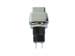 PUSH-BUTTON SWITCH OFF-ON SILVER