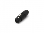 REAN - TINY XLR ADAPTER FEMALE TO MALE - BLACK