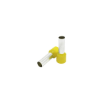 Insulated end sleeve 25mm2/16mm, yellow, 50 pcs