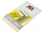 Safety sign | self-adhesive folie | W: 50mm | H: 50mm | yellow