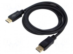 Cable | DisplayPort plug,both sides | PVC | DisplayPort 2.0 | Len: 2m