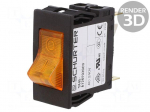 Circuit breaker | 7A | Poles: 1 | SNAP-IN | TA45 2P | Leads: connectors