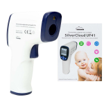 Digital thermometer SilverCloud UF41 for body and surfaces, infrared technology, non-contact, voice warning
