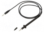 Test lead | 60VDC | 30VAC | 16A | probe tip,banana plug 4mm | Len: 1m