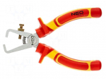 Stripping tool | Wire: round | 160mm | 1kVAC