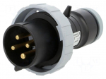 Connector: AC supply 3-phase | plug | male | power supply | 32A | IP&S