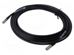 Cable | 7m | DIN plug,both sides | black | straight | 0&divide;40&deg;C | 75&Omega;