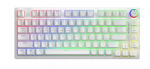 Savio Phenix WHITE GAT YELLOW Mechanical Keyboard Gaming USB + Bluetooth