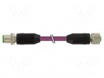 Cable: for sensors/automation | M12 | PIN: 4 | 5m | plug | 60VDC | 60VAC