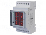 Ammeter | digital,mounting | True RMS | for DIN rail mounting | LED