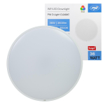 PNI D-Light CL2436T Wi-Fi LED ceiling light, RGBW, 36W, dimmable, round 41 cm, 3000K-6500K, 230V power supply, 3600 lm, white, controlled via the Tuya app