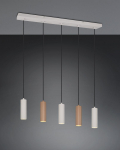 Trio Soka piekarama lampa 5-pc GU10 coffee/warm grey brushed steel 367700565 4017807670158