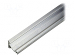 Profiles for LED modules | angular | natural | L: 2m | aluminium