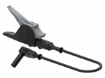 Test lead | 36A | angular banana plug 4mm,crocodile clip | black