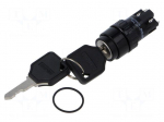 Switch: key switch | Stabl.pos: 2 | Switch.method: ON-ON | &Oslash;16mm | PA66