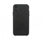 Back panel cover SoSeven Apple iPhone X/XS Premium Gentleman Case Fabric Black